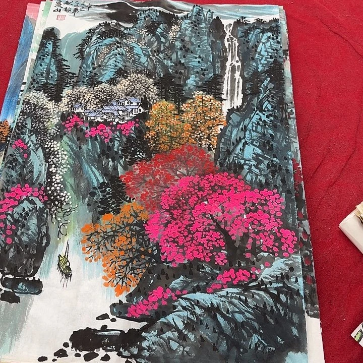 国画花鸟等多种鸟类的