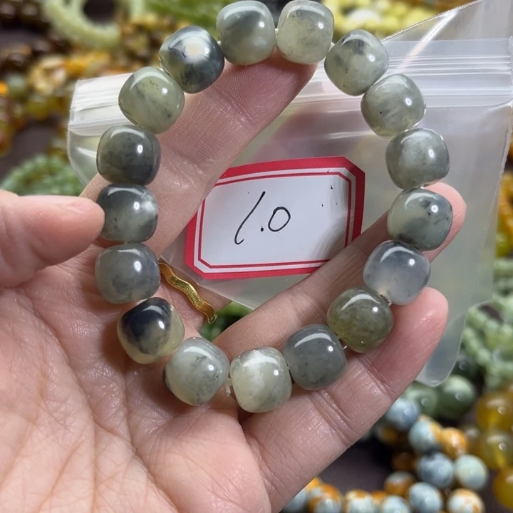 蛇纹石玉未镶嵌手链