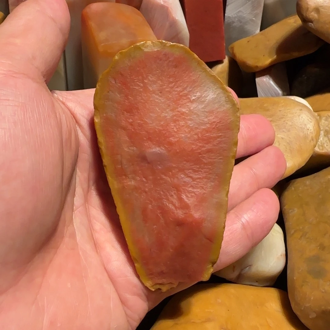 老挝石田黄原石，