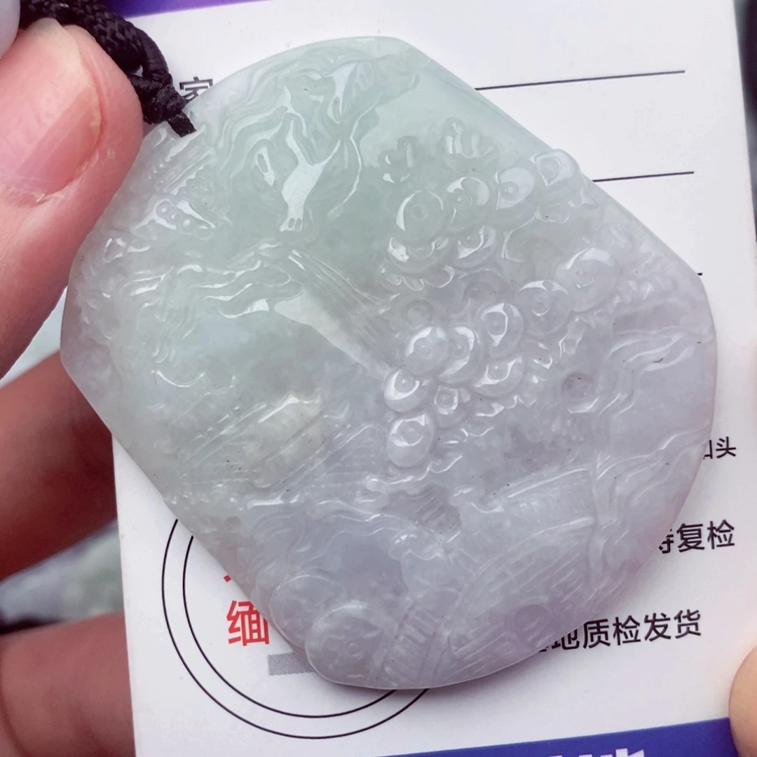 翡翠未镶嵌挂件翡翠