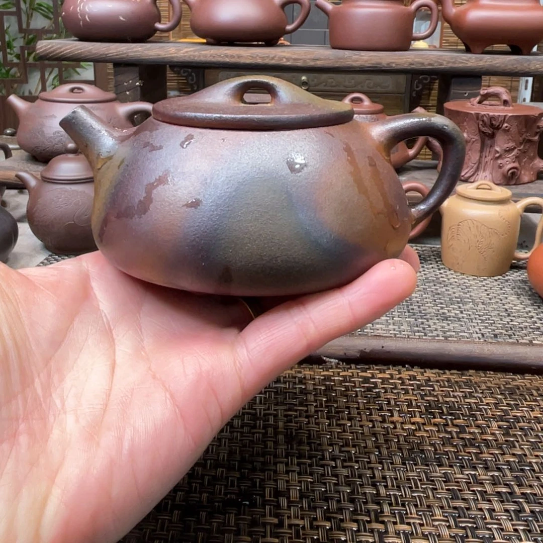 紫砂茶壶宜兴原矿紫砂手工制240微瑕