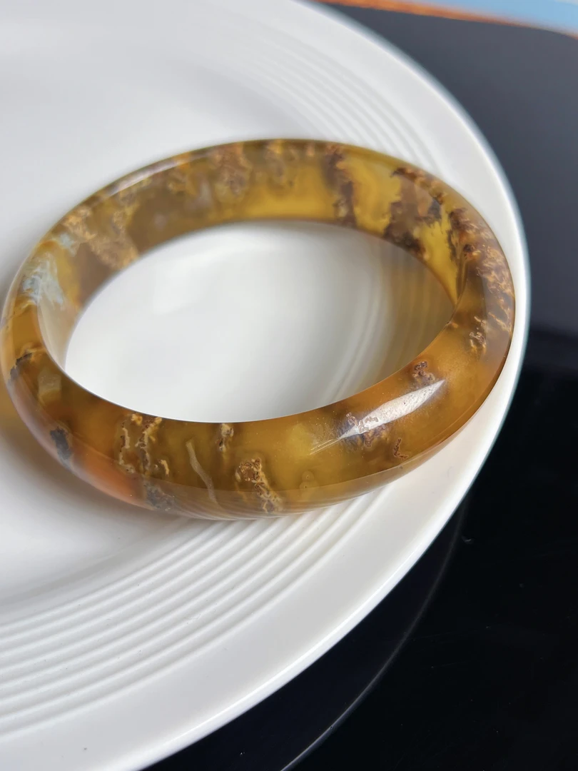 【大美】天然高品阶冈仁波齐金药师手镯@多样性发其一