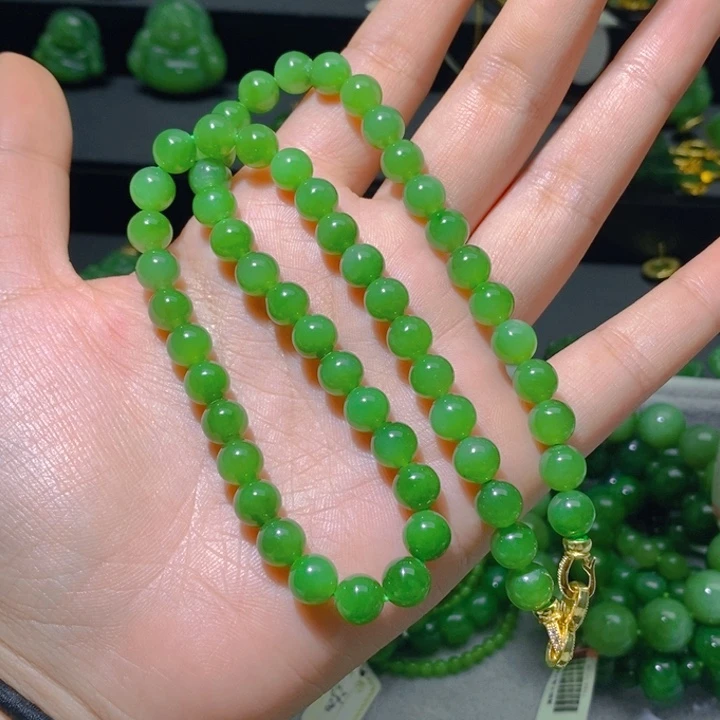 项链未镶嵌和田玉（碧玉）