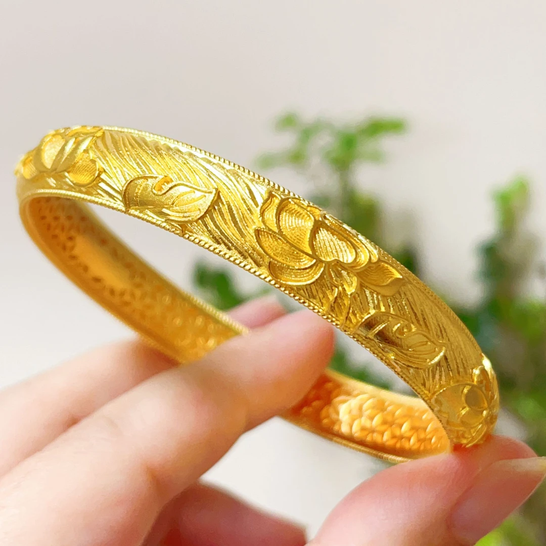 足银手镯 蝶恋花花丝手镯