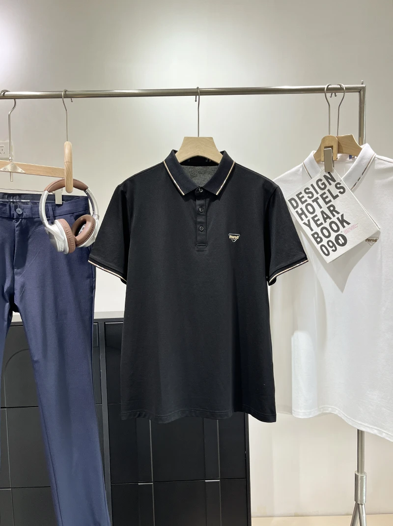 特~余D 高支丝光棉系列！顺滑凉爽男士休闲POLO衫 C18 男装 H5669