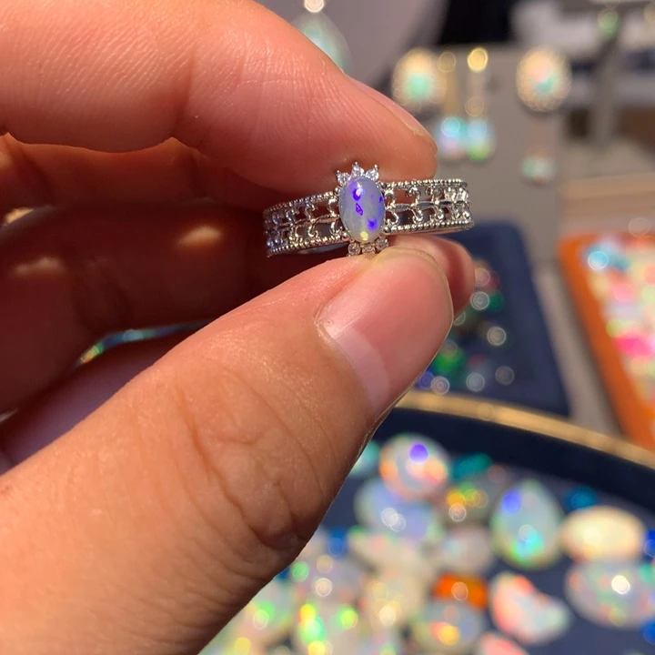 欧泊合金欧泊戒指