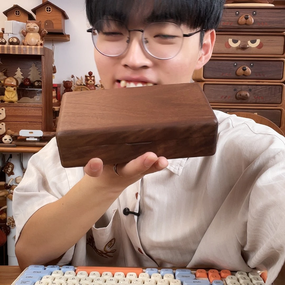 木单层黑胡桃首饰盒