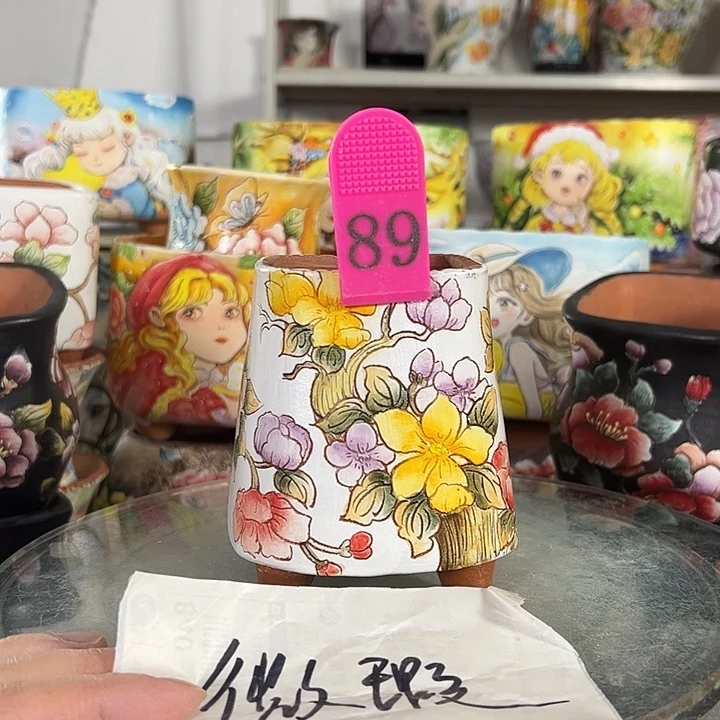 满38包邮 景德镇幸运花盆