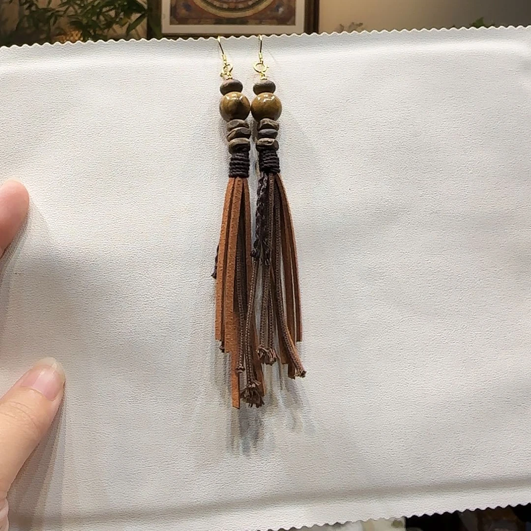 琥珀（根珀）未镶嵌耳饰11mm