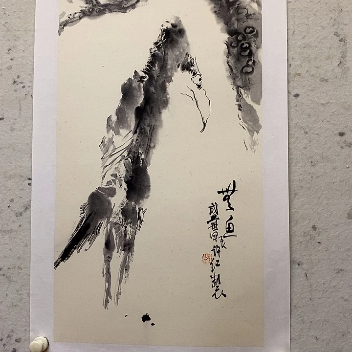 国画水墨丹青画卷作品