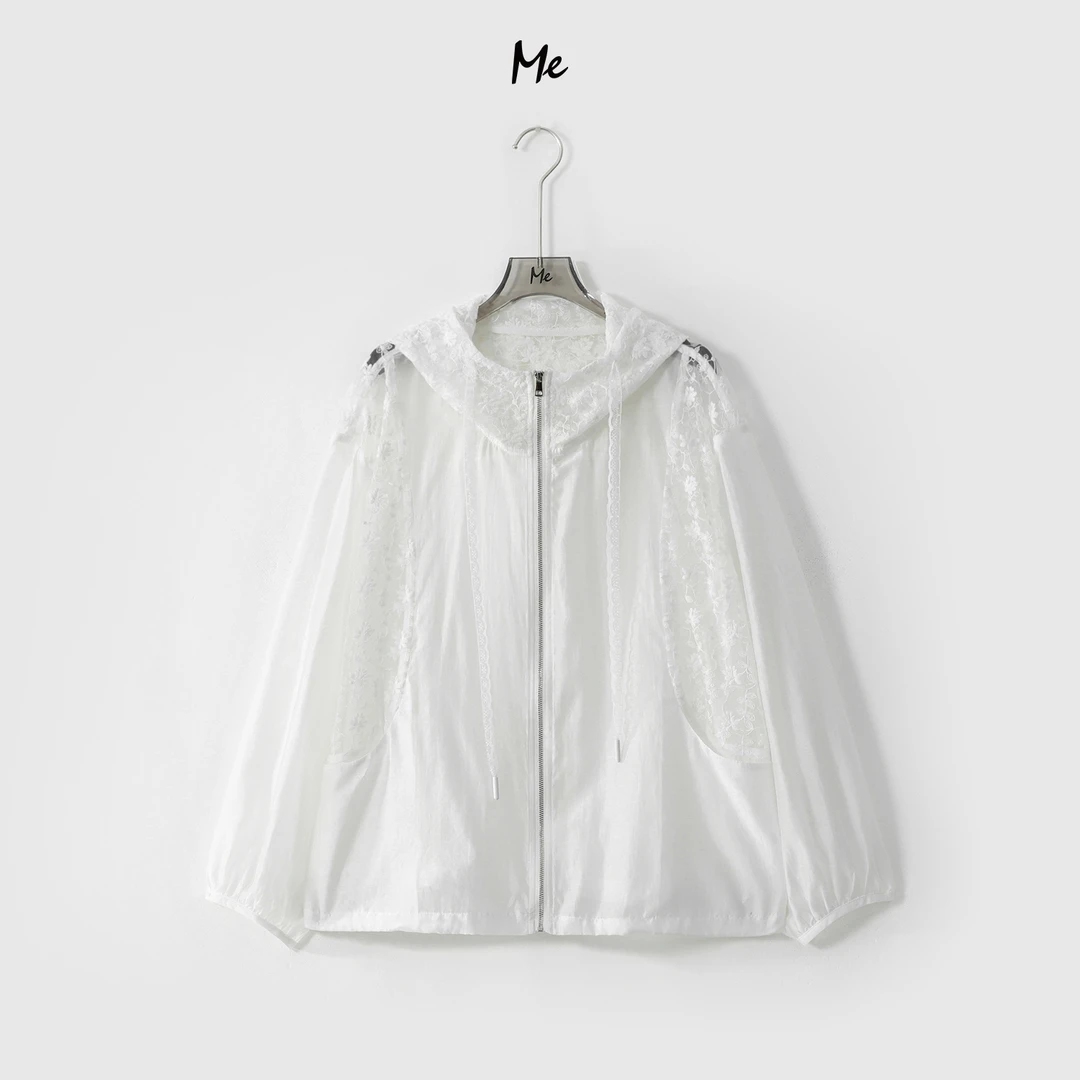 ME【光影花蕾防晒衫】天丝混纺空气感显瘦舒适时尚百搭外套MESS5339