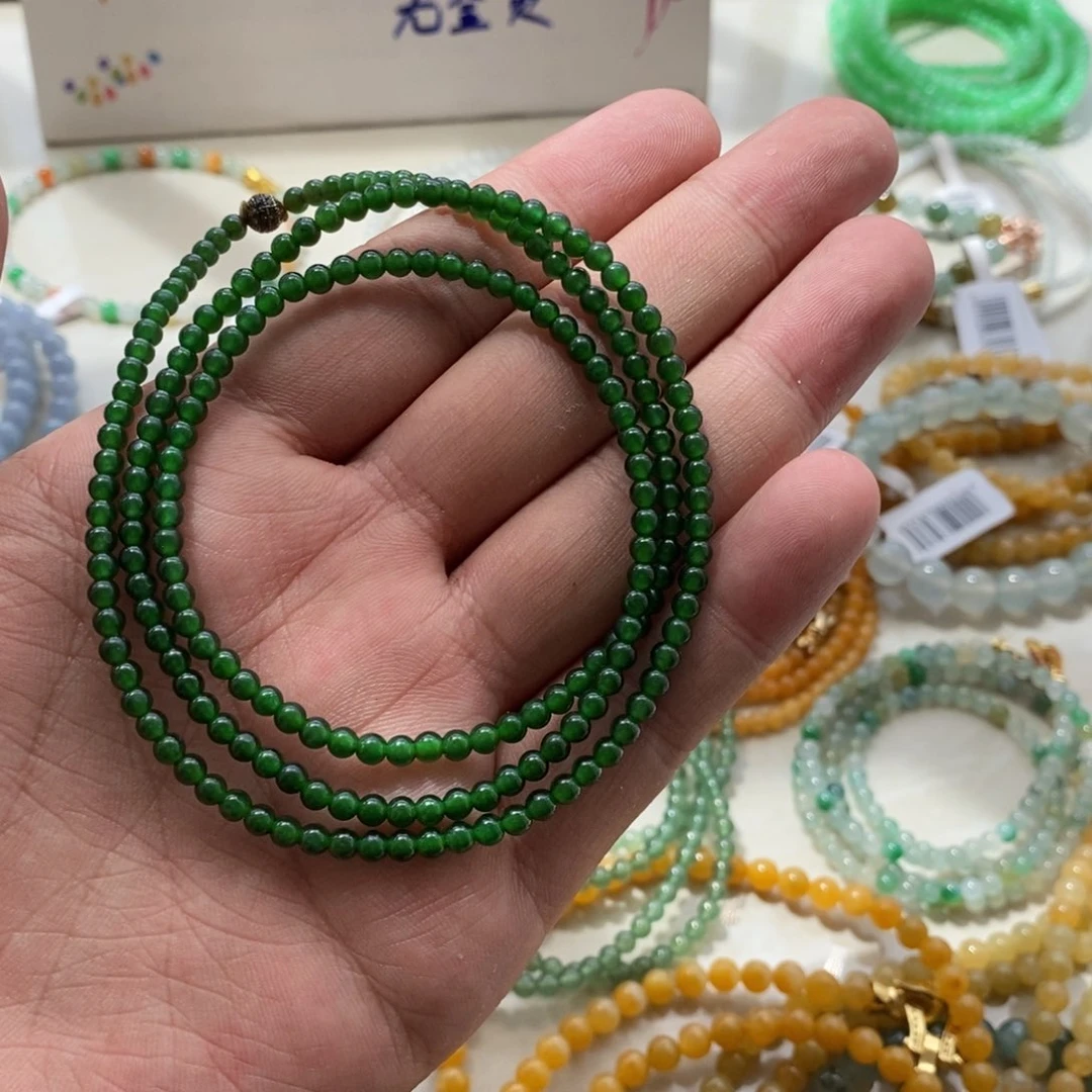 未镶嵌定制翡翠圆缅甸翡翠a货卡3.6
