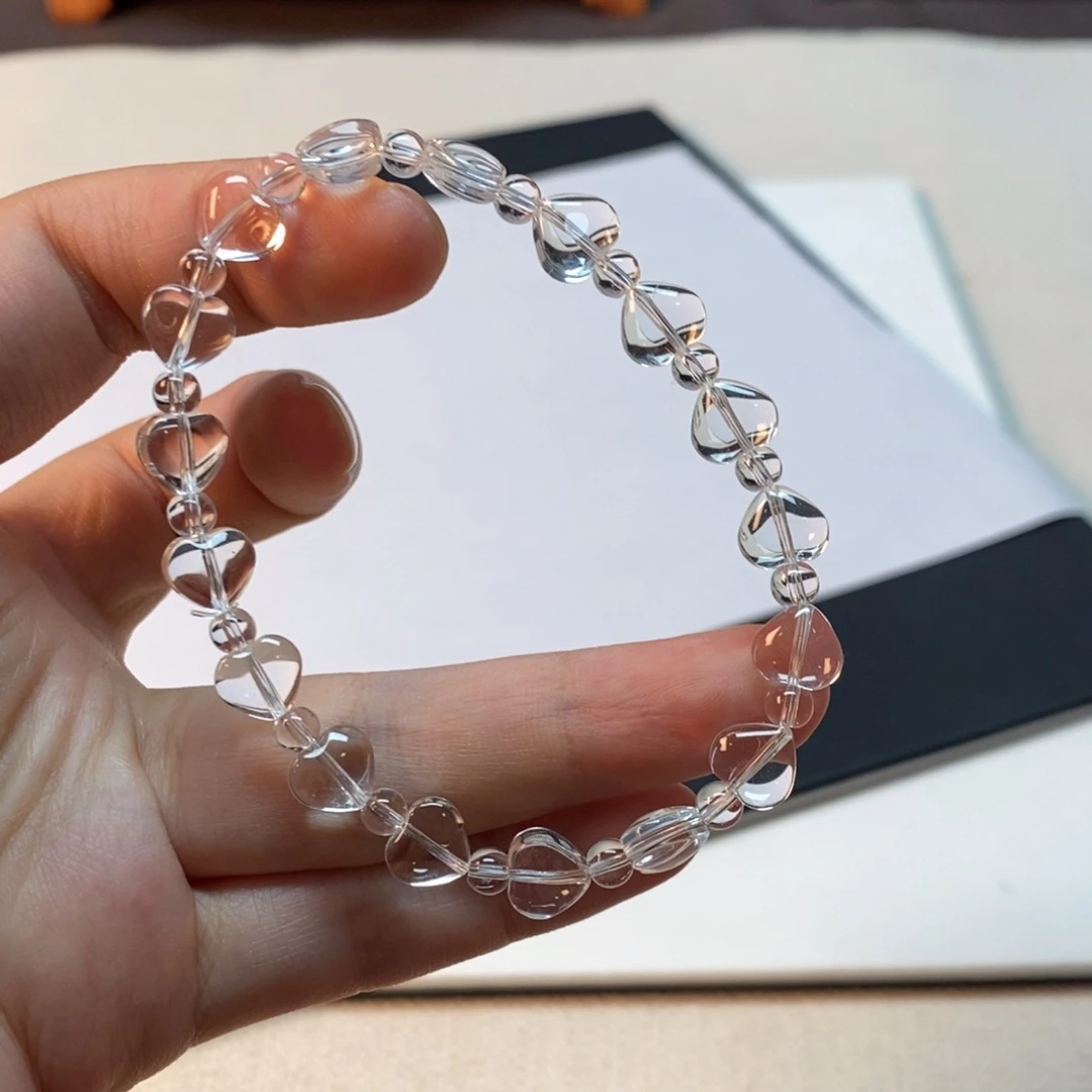 无非金属手串白水全净体 小爱心