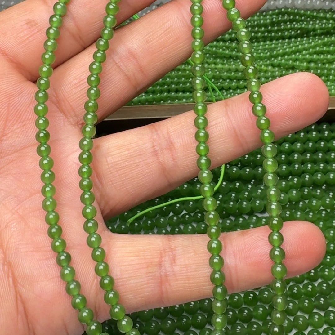 和田玉未镶嵌颈饰碧玉冰阳绿卡4