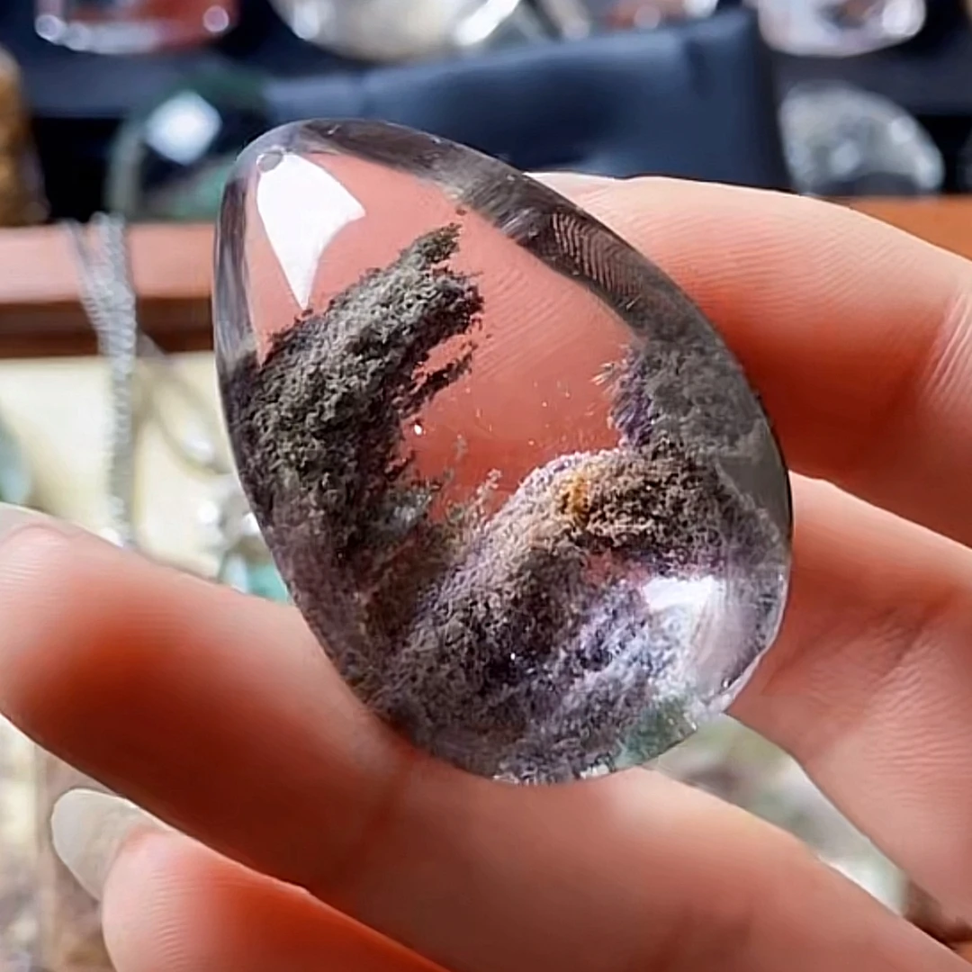 非金属皮质吊坠 彩幽水滴
