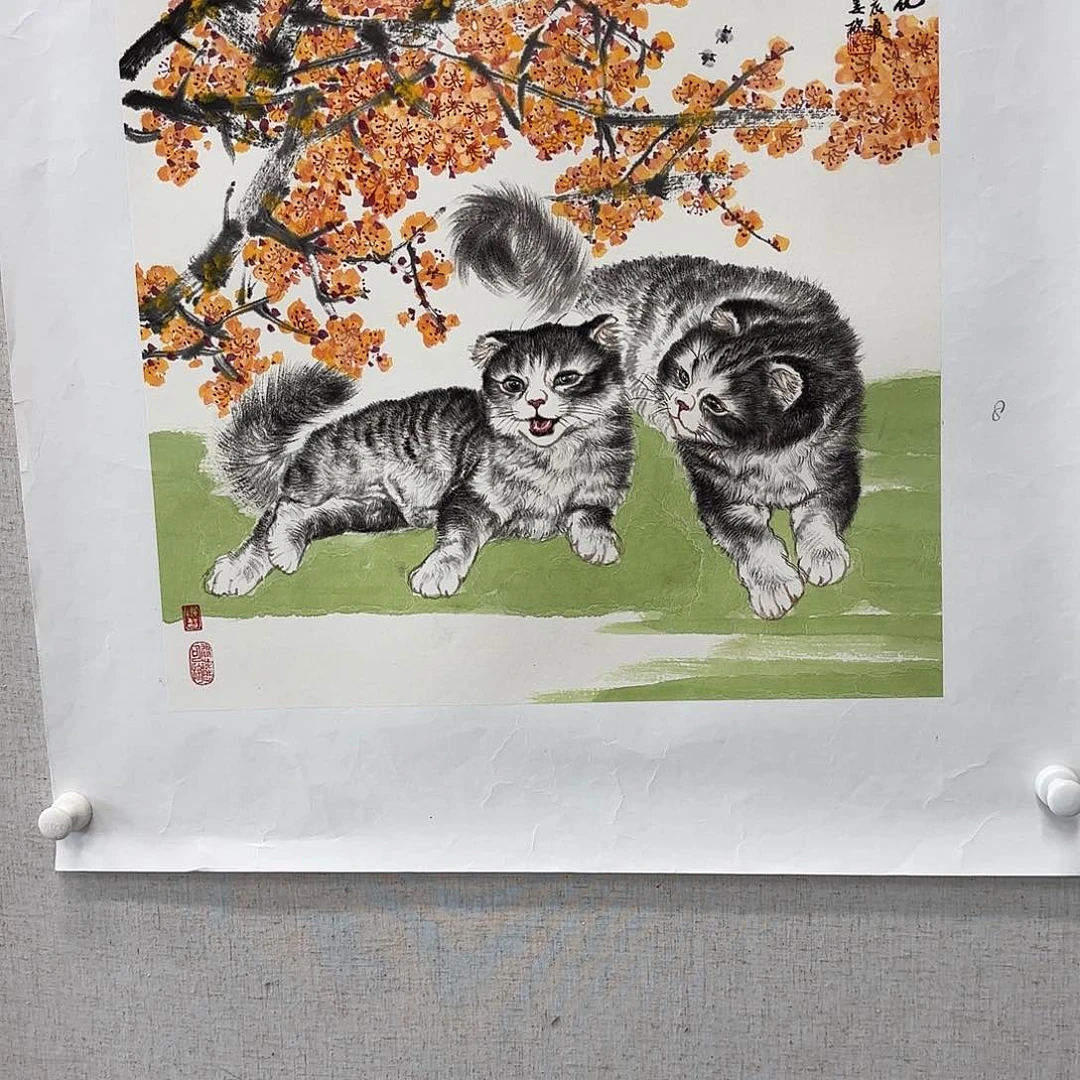 国画艺术家真人手绘