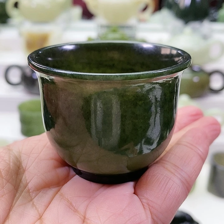 未镶嵌和田玉挂件茶杯80m l