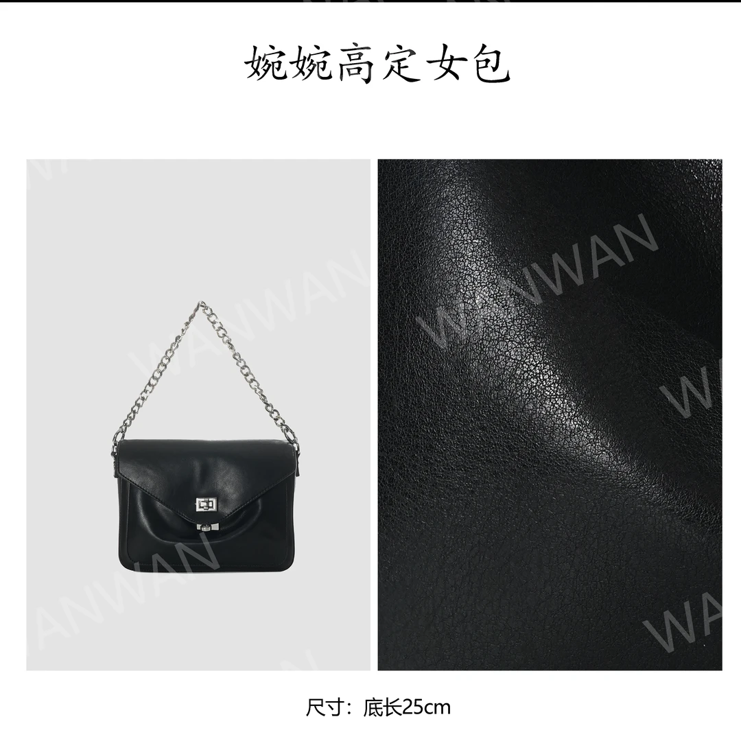 新款链条邮差翻盖单肩斜挎女包BV3988-赫本黑