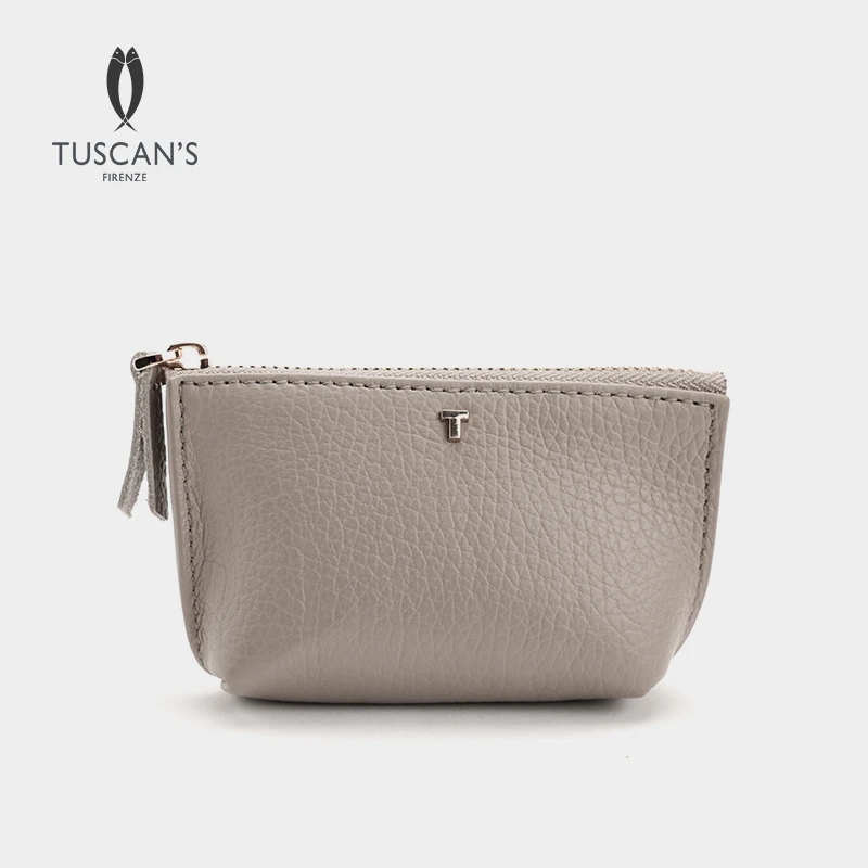 TUSCAN'S小巧精致手拿包荔枝纹真皮小包包女士休闲百搭时代集团
