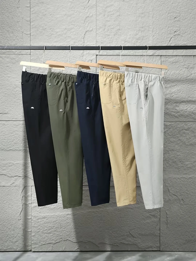 25新款!户外机能小白标男女同款初秋透气弹力速干休闲工装裤