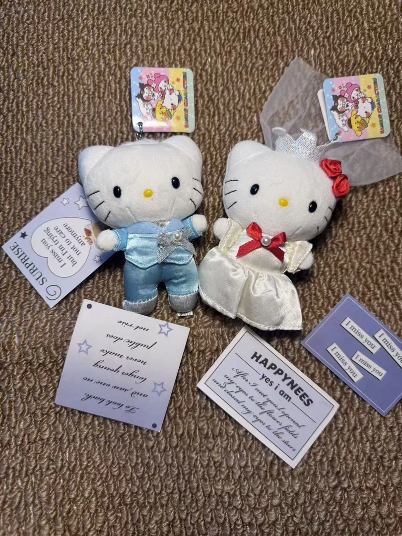 情侣婚礼婚纱kitty包包挂件