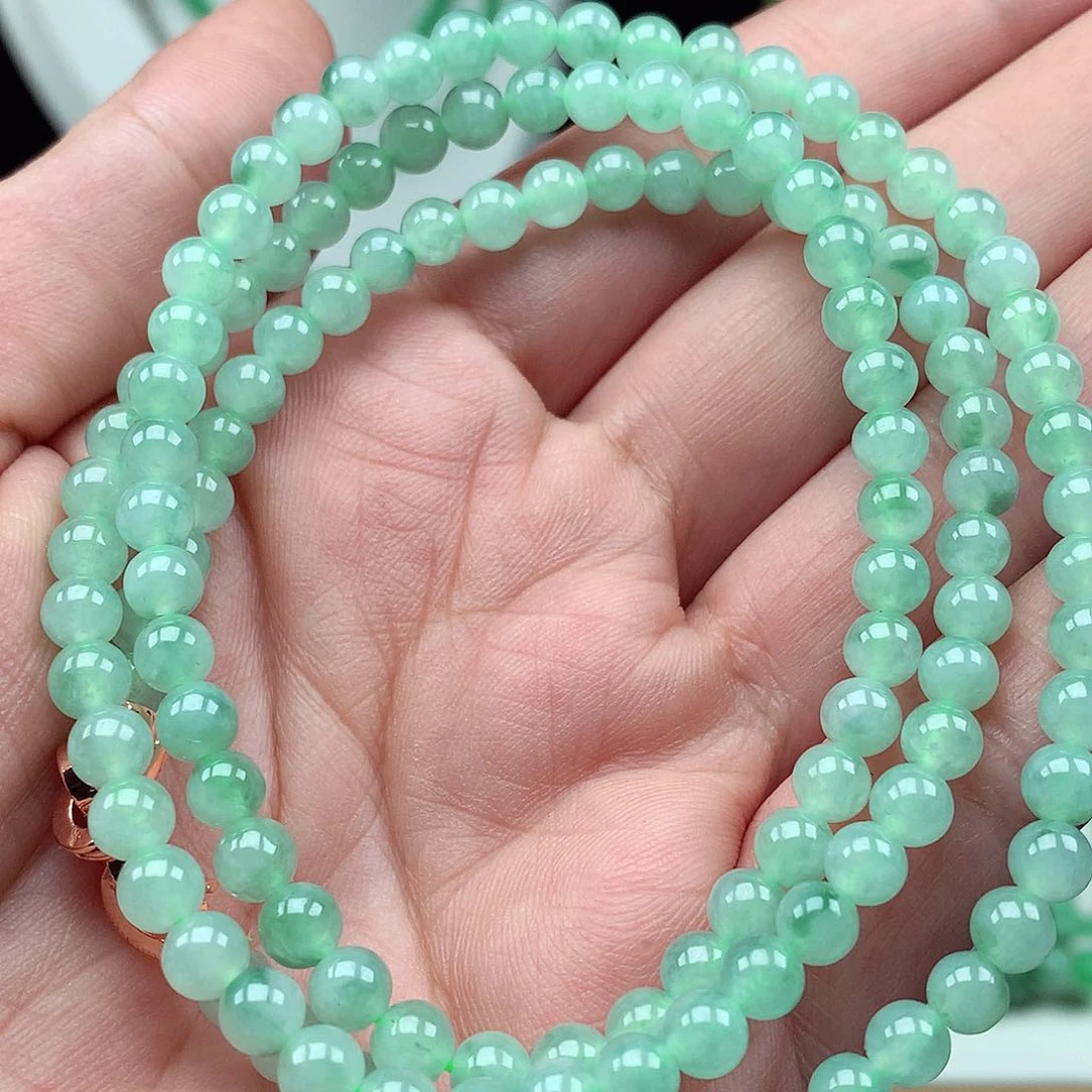 C***圆未镶嵌手链翡翠翡翠