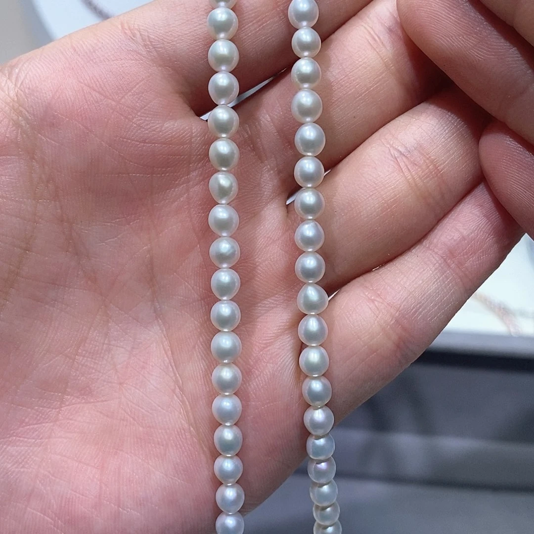 淡水珍珠银S925镶嵌颈饰