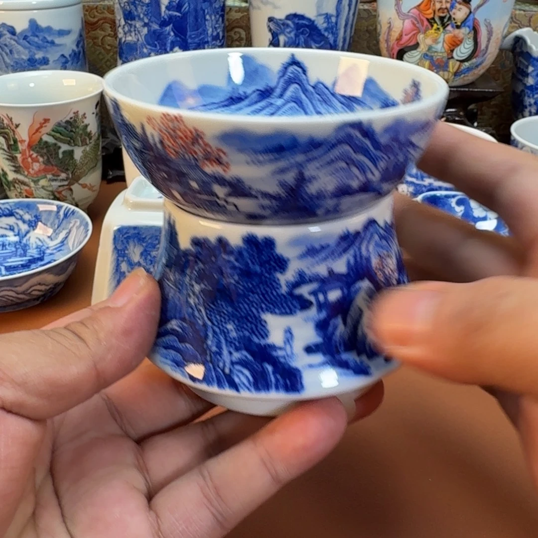 ****陶杯子景德镇全手工手绘陶瓷