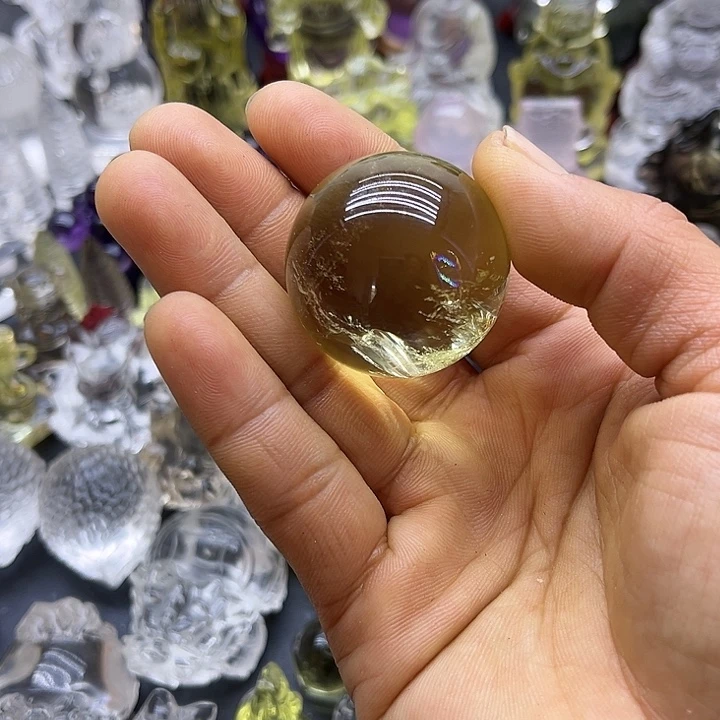 水晶摆件未镶嵌圆*摆件