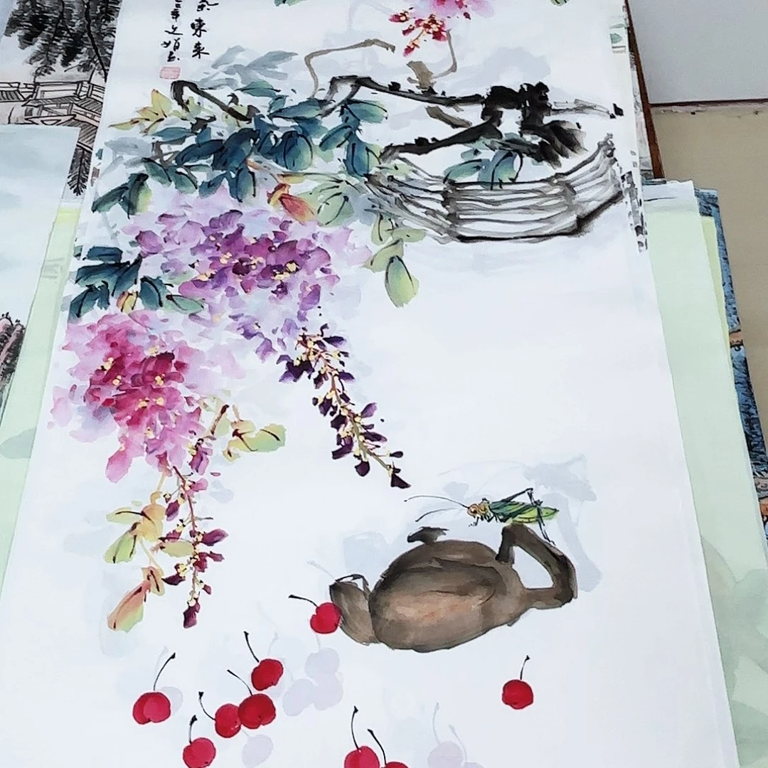 国画国画作品多次