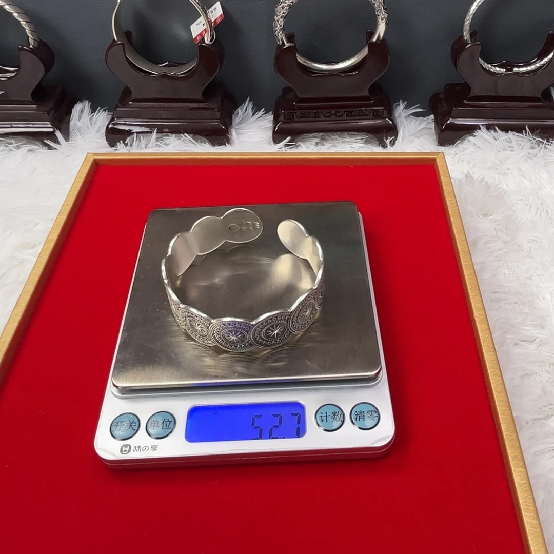 足银足银999手工手镯