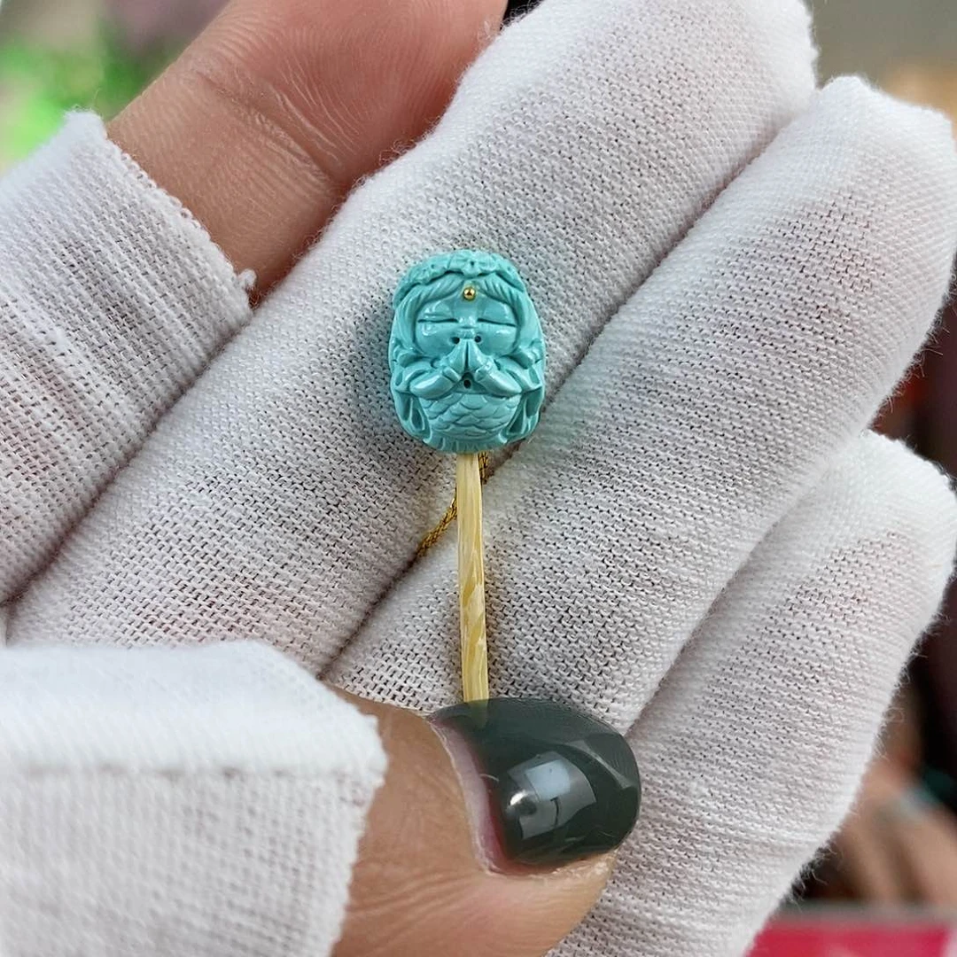 绿松石珠宝奇石未镶嵌