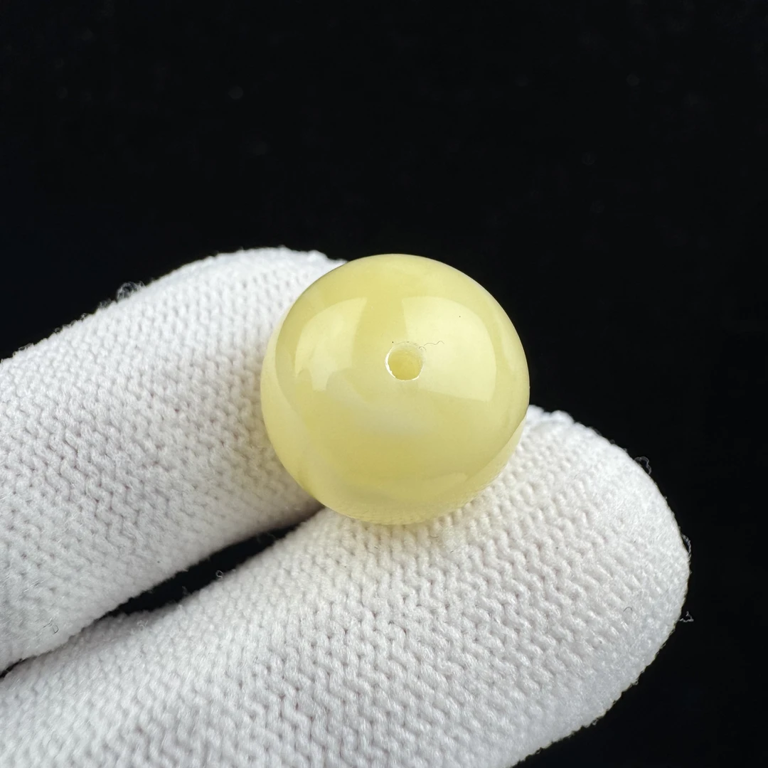 A3055天然蜜蜡制品 圆珠14.8mm一物一图假一罚十