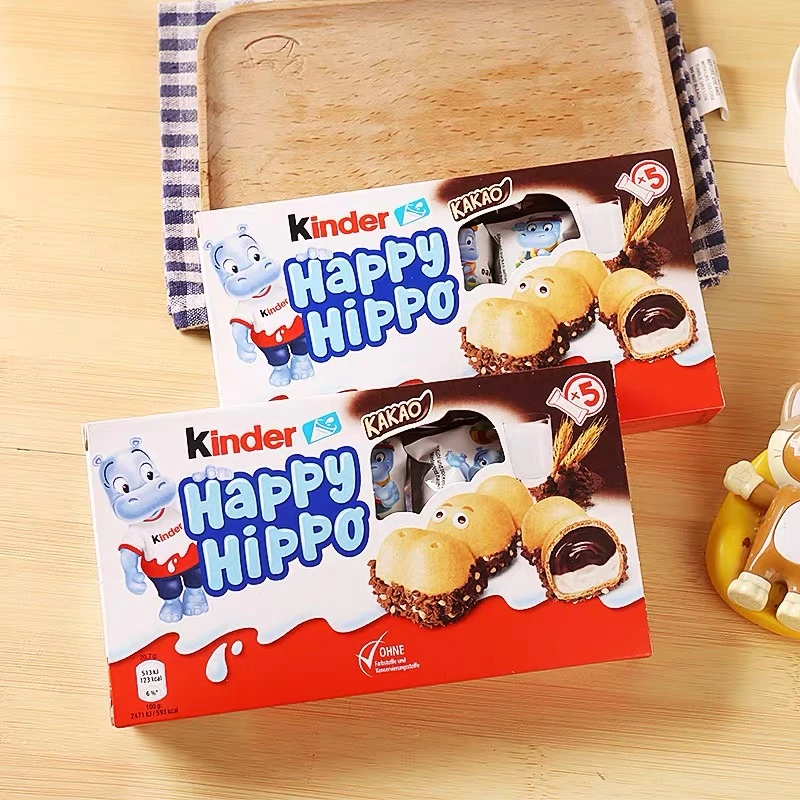 德国原装进口Kinder健达河马巧克力牛奶可可酱威化饼干零食