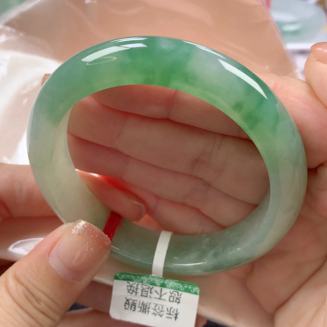 未镶嵌手镯翡翠缅甸天然翡翠55圈