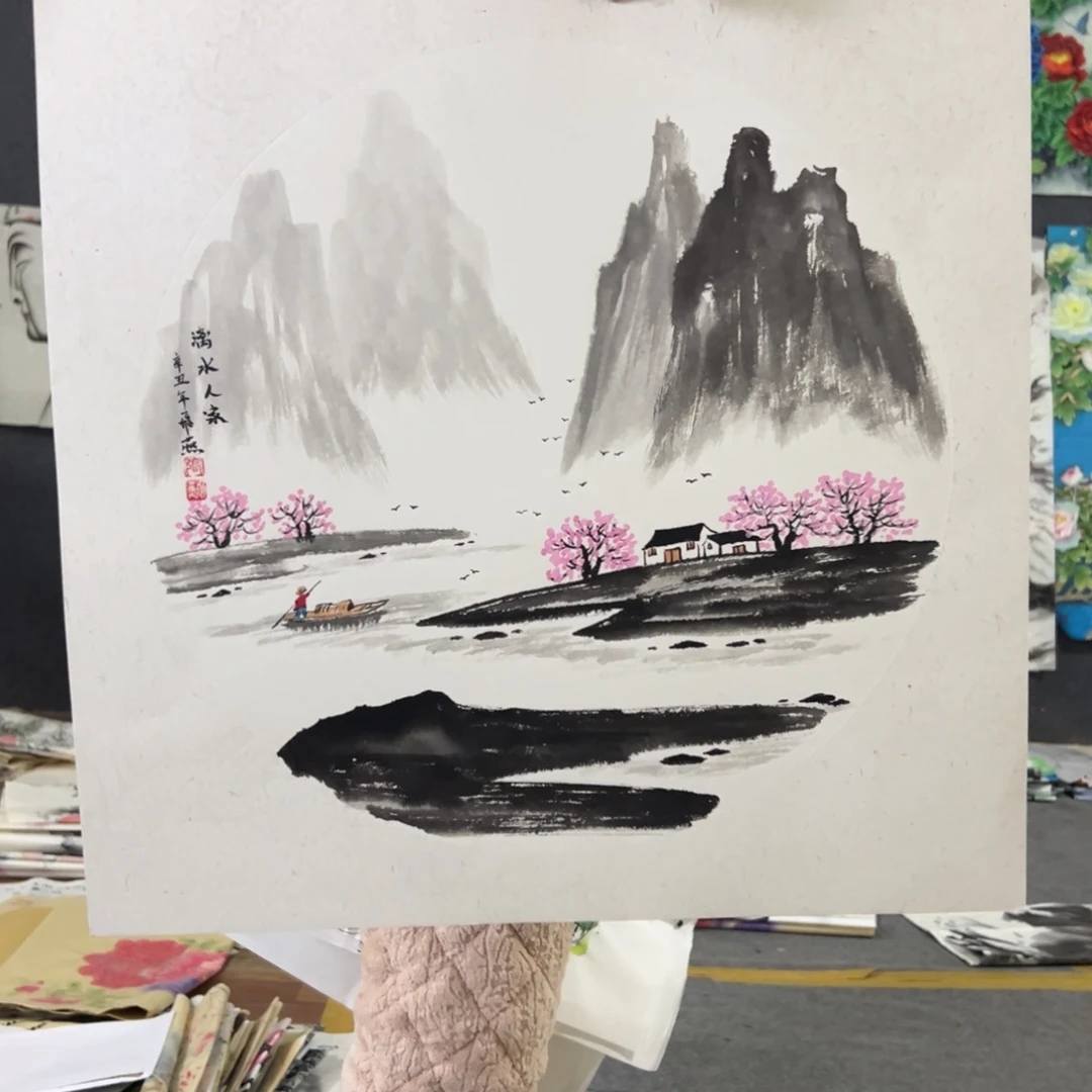 国画国画作品画心一张