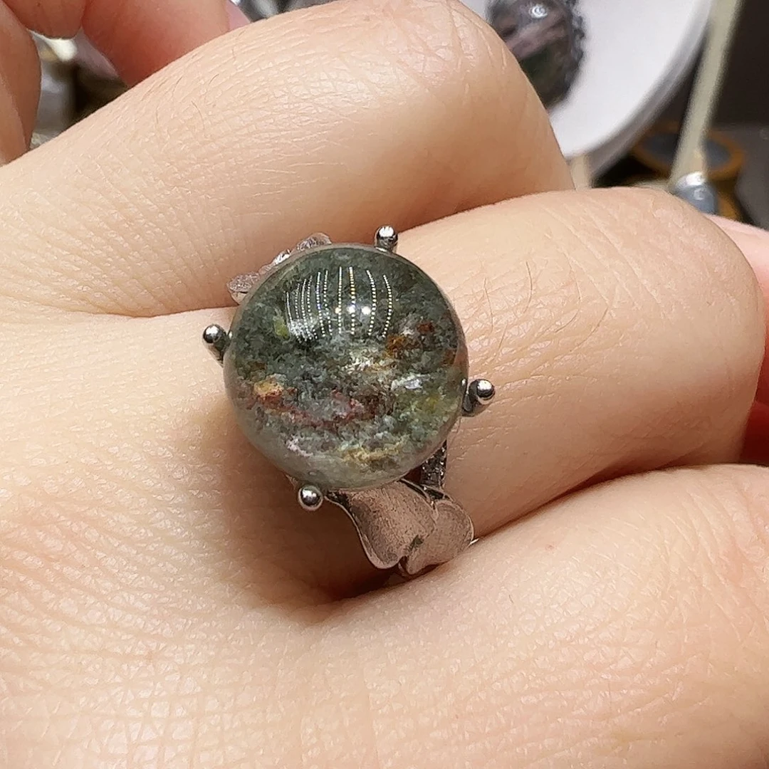 银S925镶嵌珠宝半成品水晶