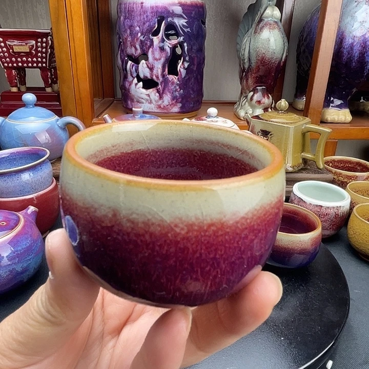 摆件陶钧瓷茶具主人杯