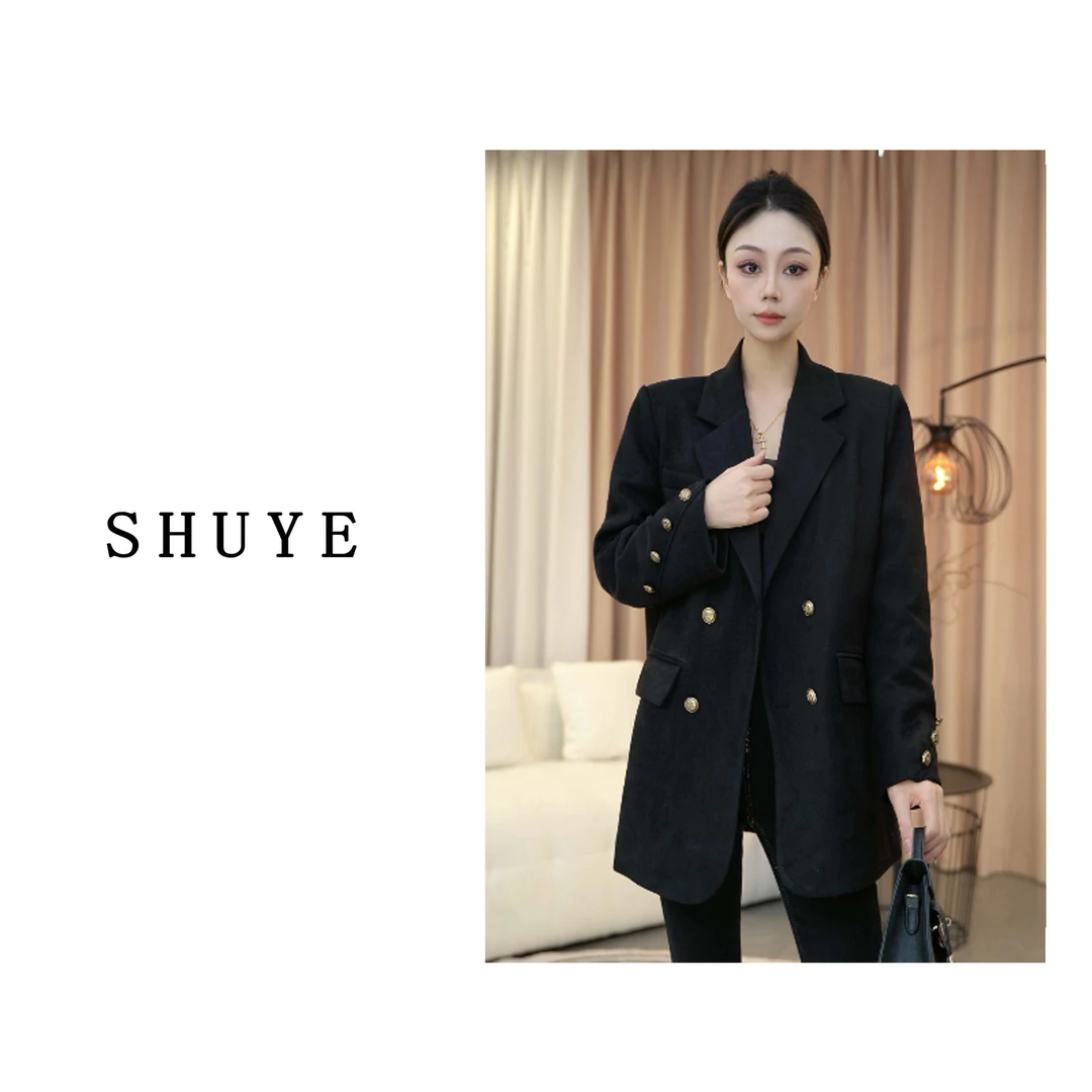 SHU YE 羽绒西装 2024冬季新款西装