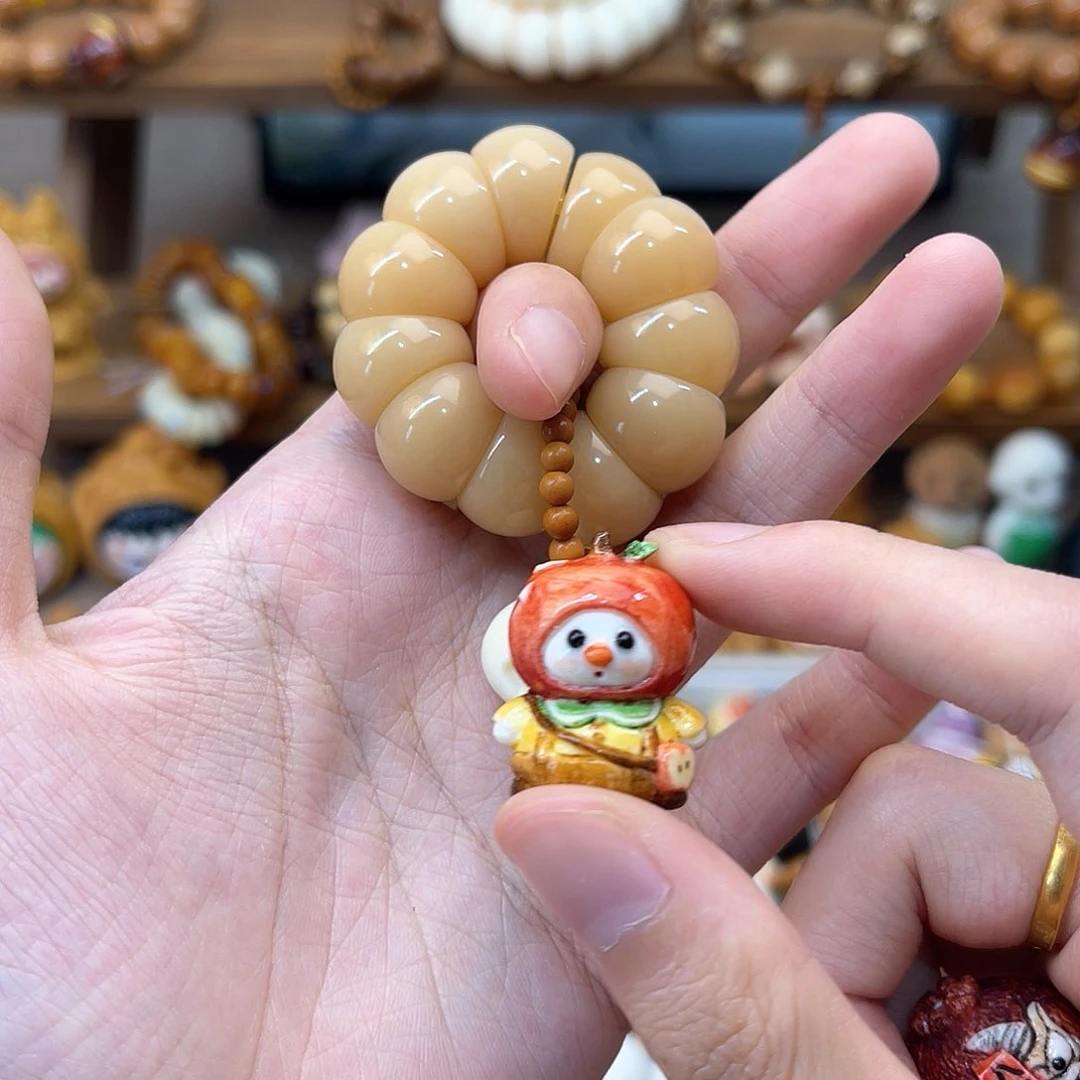 菩提根/象牙果手串小****?手捻卡皮