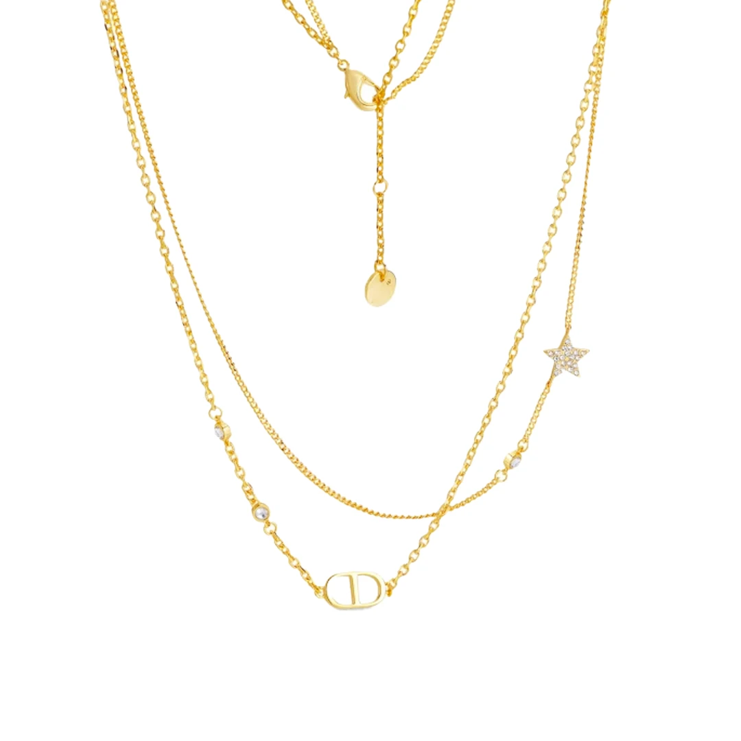 合金吊坠 【香港高版本】 CNC精工V金CD星星项链轻奢气质款百搭