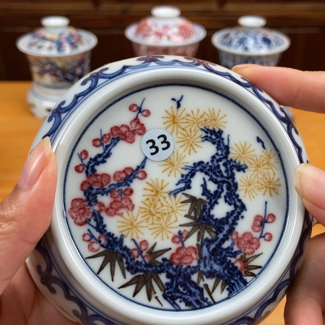 手绘现代茶具非古董