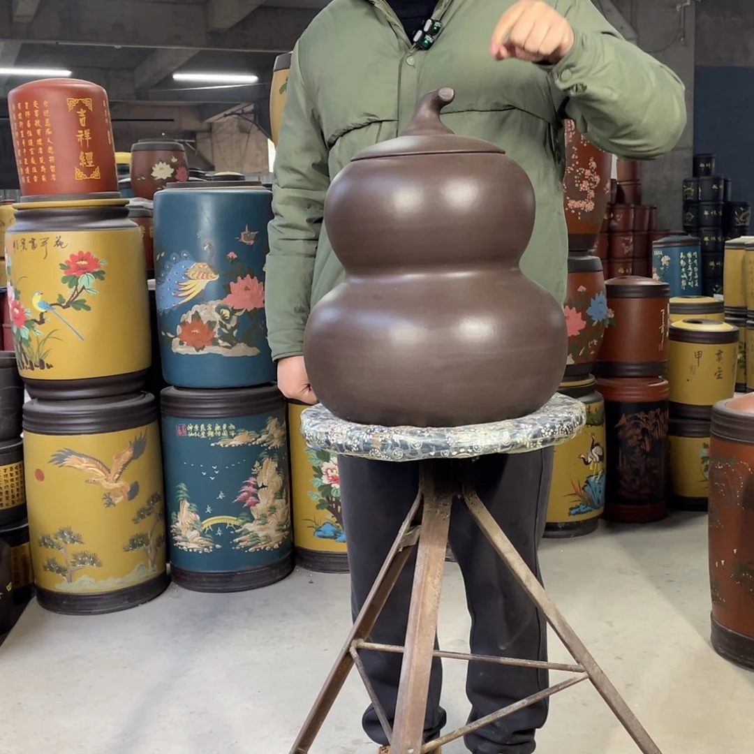 宜兴原矿紫砂茶叶罐