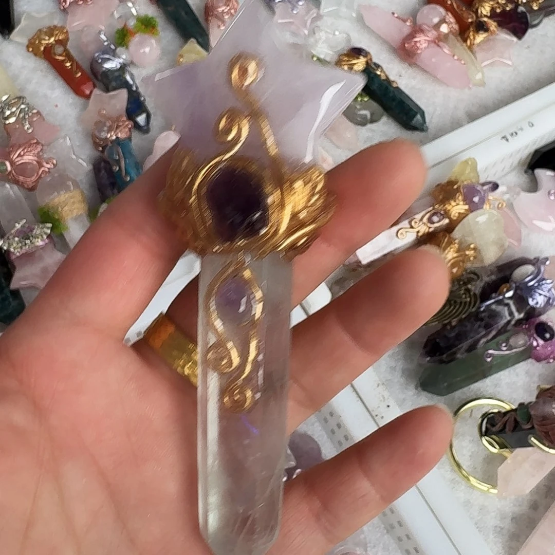 墨***好未镶嵌手链烟晶紫水晶