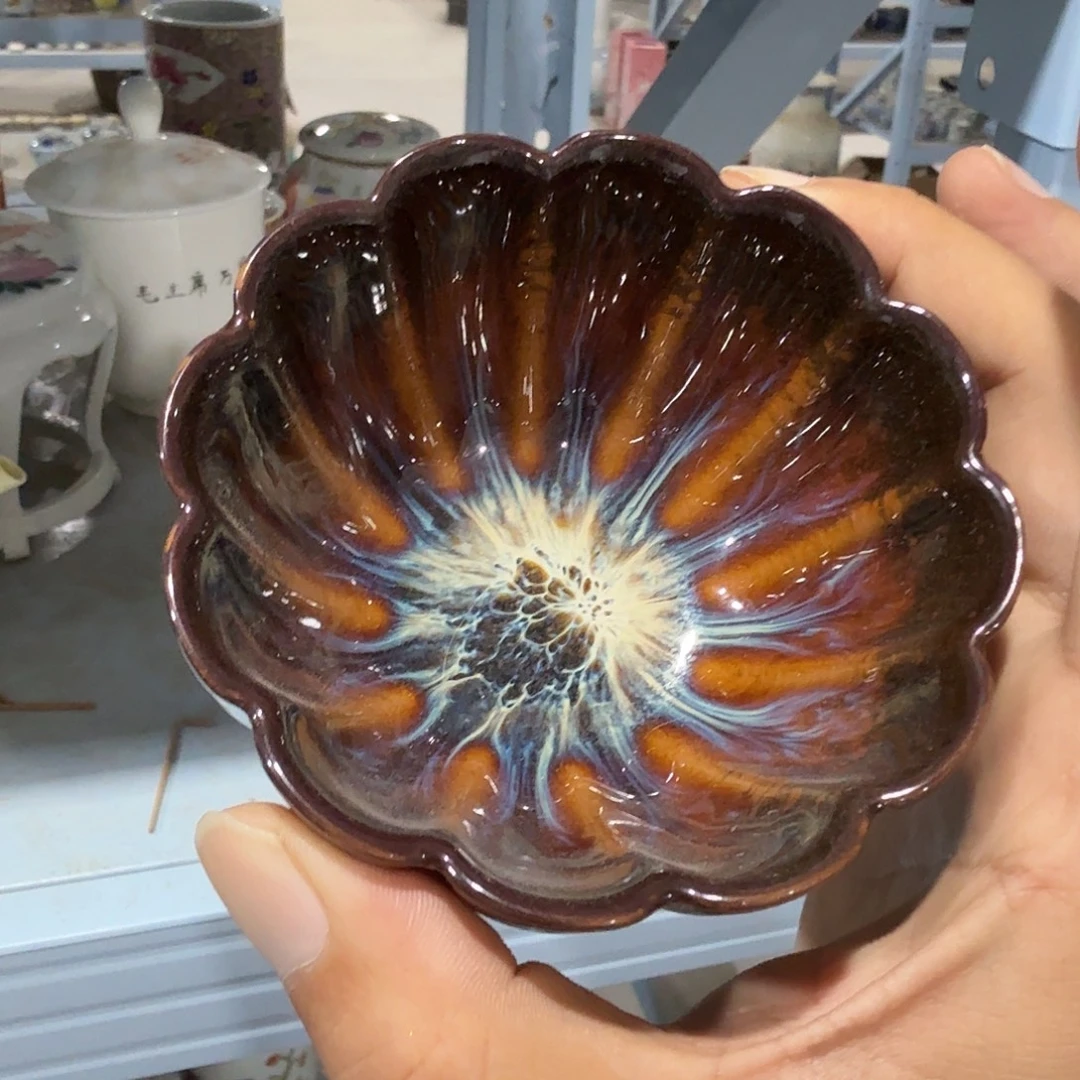 瓷片摆件手绘瓷器处理
