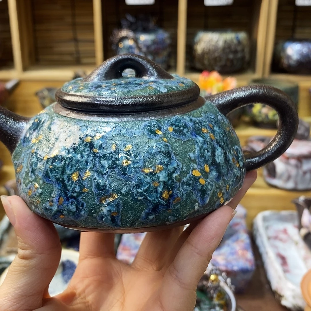 粗陶柴烧志野茶器