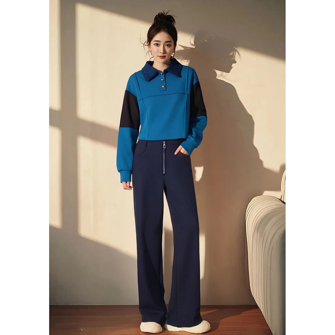 休闲运动套装女一整套春秋穿搭网红炸街高级感时尚韩系卫衣两件套