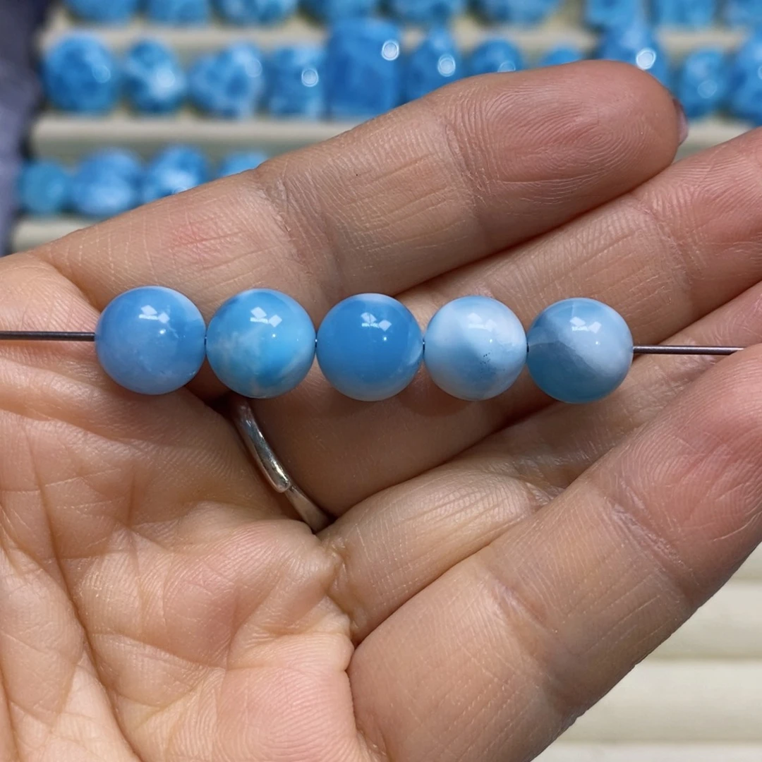 针钠钙石（海纹石）颈饰未镶嵌L**g