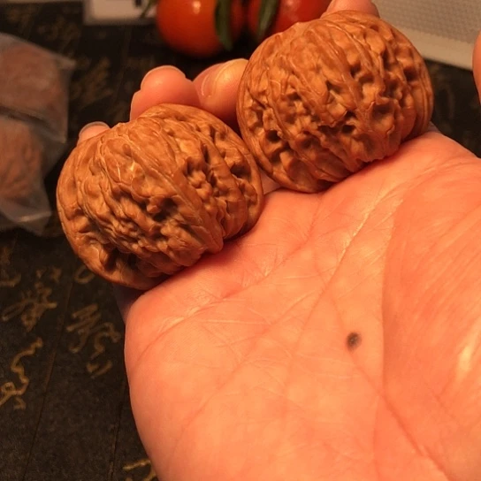 张***蛋文玩核桃把件磨盘41mm