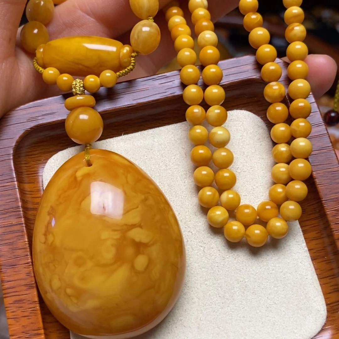 【闪购商品】蜜蜡颈饰未镶嵌项链